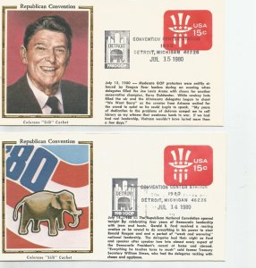 Republican Convention 4 covers 1980 #!