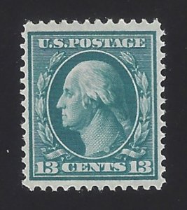 US #339 1908-09 Blue Green Perf 12 Wmk 191 Mint OG LH VF SCV $37.50