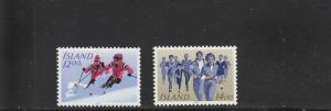 Iceland  Scott#  578-9  MNH