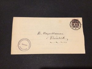 Denmark Hillerslev 1924 document letter  postal cover Ref 59500