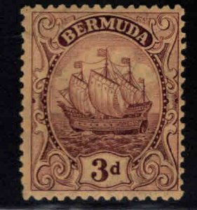 BERMUDA Scott 89 MH* Caravel ship stamp