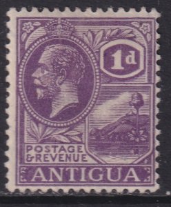 1923 Antigua KGV King George V 1 pence MNH Wmk 4 Sc# 44 CV $8.75