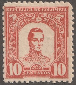 Columbia Stamp, Scott#123,  mint, hinged, #C-123