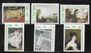 Cuba 2175-2178, C273-C274 Paintings set MNH