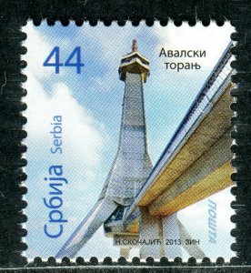 0604 SERBIA 2013 - TV Tower Avala - Regular Stamps - MNH Set