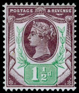 SG198, 1½d dull purple & green, M MINT.  Cat £18.