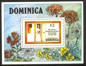 Dominica 1980 QUEEN MOTHER 80th.BIRTHDAY s/s Perforated Mint (NH)