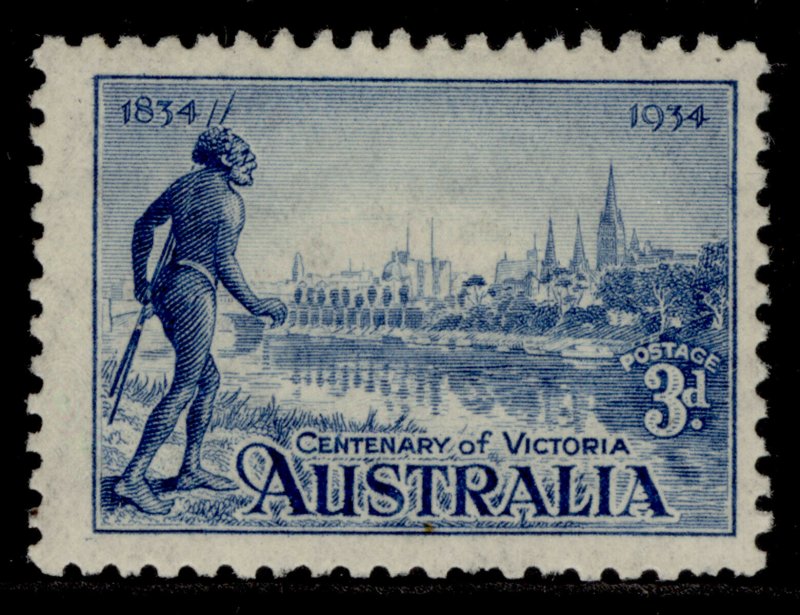 AUSTRALIA GV SG148, 3d blue, M MINT. 