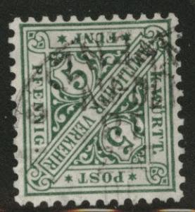 Germany State Wurttemberg Scott o98 Used official