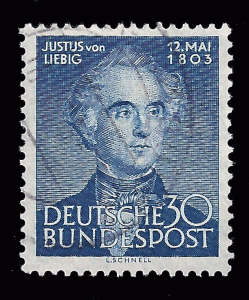 Germany, FRG 1953 Sc 695 UVF J. von Liebig  2011 SCV $22.00