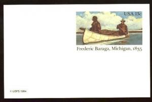#UX103 Frederic Baraga  Postal Card - Mint