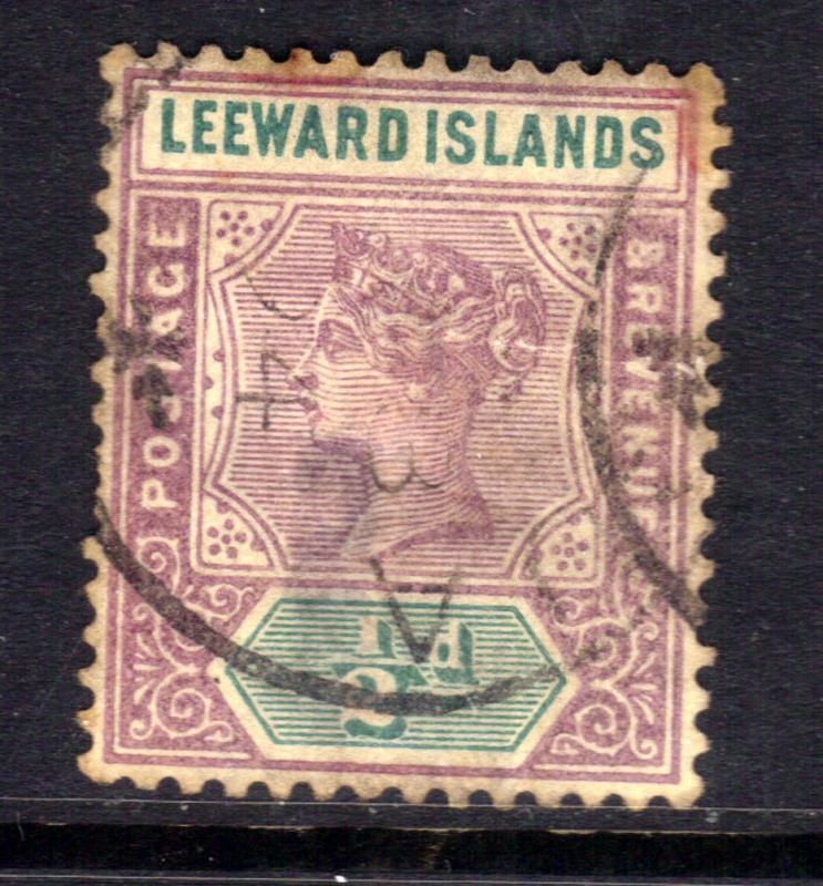 Leeward Islands 1890 QV 1/2d Dull Mauve & Green SG 1 ( L234 )