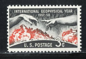 1107 * GEOPHYSICAL YEAR *   U.S. Postage Stamp MNH