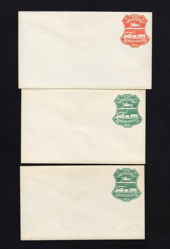 U218, U219 & U221 Mint Envelopes, Scott Cat $205.00