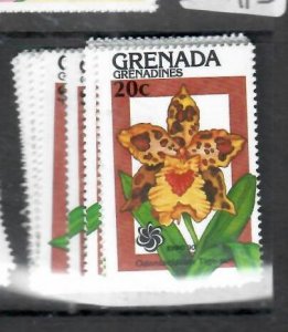 GENADA GRENADINES    FLOWERS SC 1144-1151   MNH PPP0827H