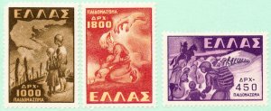 Greece Stamps # 517-19 MNH VF Scott Value $34.75