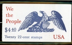 US  2359a (BK162)  We The People 22c - Folded Booklet of 20 - MNH - 1987
