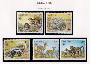 Lesotho stamps #228 - 232,   VLH, complete set, CV $56.50