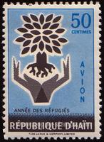 Haiti SG#679 Mint - 1960 50c.  - Trees, WRY - World Refugee