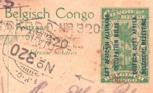 GEA OCCUPATION (Tanzania) WW1 Card *INDIA MILITARY* FPO.320 CDS Tabora 1919 WB48