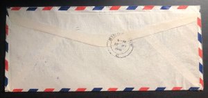 1941 Honolulu Hawaii USA First Flight cover FFC To Singapore Straits Settlements