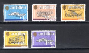 Netherlands Antilles #544, 546, 551, 554-5  VF, Used, CV $18.00 ...  4210215