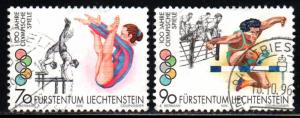 Liechtenstein # 1079-80 ~ Short Set 2/3 ~ Used, HMR ~ cv 2.60