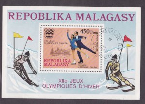 Malagasy # C151, Winter Olympics, Souvenir Sheet, Used CTO, 1/2 Cat.