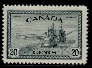 CANADA GVI SG404, 20c slate, M MINT.