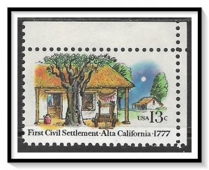 US #1725 Alta California Settlement MNH