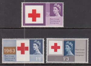 Great Britain 398-400 Red Cross MNH VF