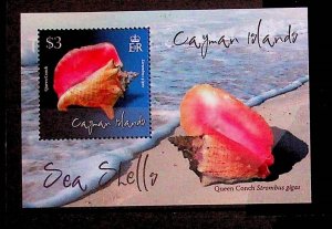 CAYMAN ISL. Sc 1064 NH ISSUE OF 1972 - SOUVENIR SHEET - SEA SHELLS - (AA23)