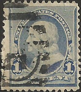 # 219 DULL BLUE USED BEN FRANKLIN SCV-0.75