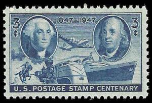 # 947 MINT NEVER HINGED POSTAGE STAMP CENTENARY VF+