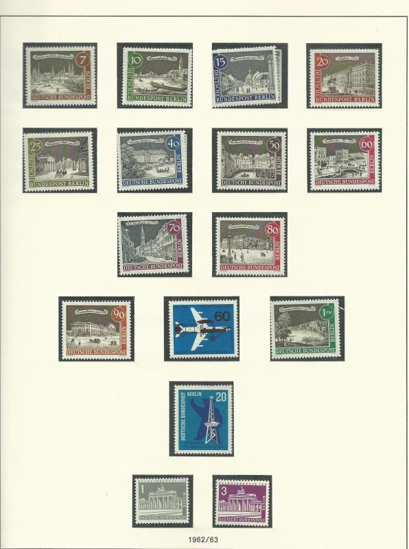 1961-1985 Berlin Unused Never Hinged Stamp Collection In Safe Album