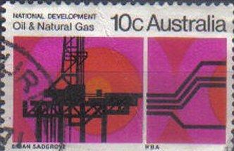 AUSTRALIA, 1970, used 10c. Oil and Natural Gas, National Development (1st ser...
