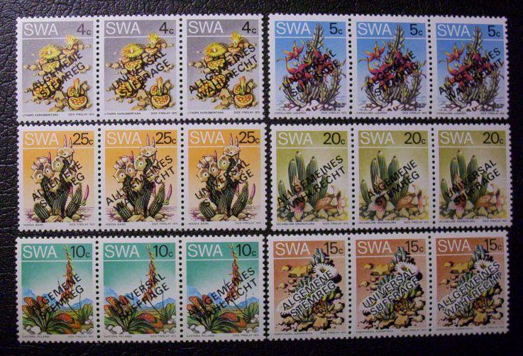 South West Africa Scott #423-428 unused