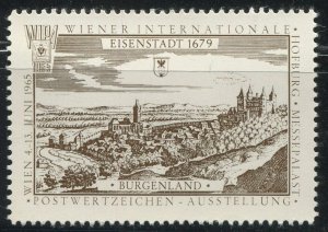 Austria 1965 WIPA Vienna Stamp Expo Eisenstadt Burgenland 1679 Brown