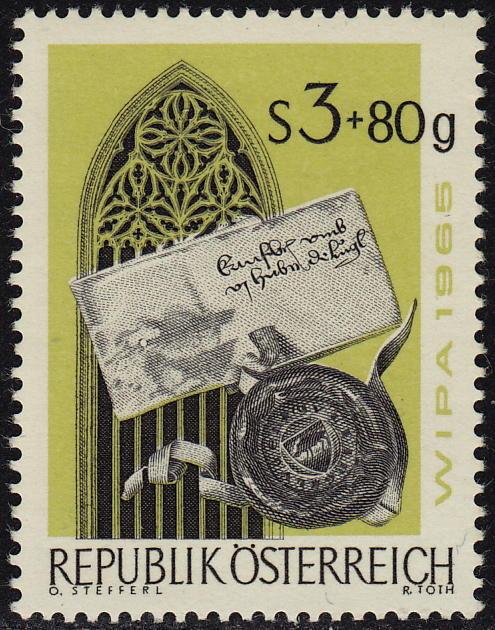 Austria - 1965 - Scott #B318 - used - Writing Letter