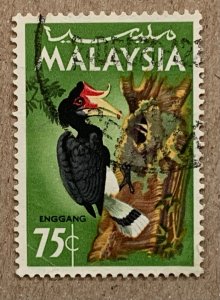 Malaysia 1965 75c Bird, used. Scott 23, CV $0.25. SG 23