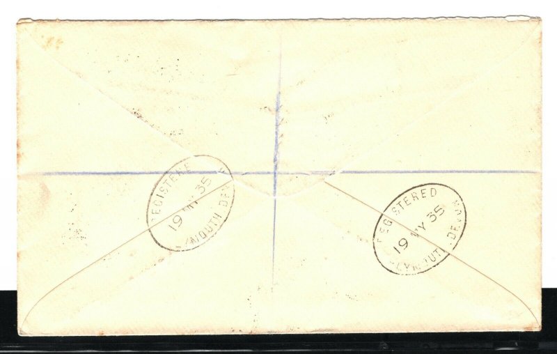 SIERRA LEONE KGV FDC SILVER JUBILEE Set First Day Cover Registered 1935 PB248