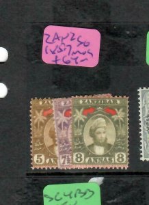 ZANZIBAR (P1005B) YOUNG SULTAN 5A-8A  SG 85-7   MOG