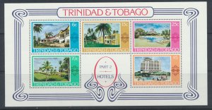 Trinidad & Tobago  SC# 283a  MNH MS Hotels see scans