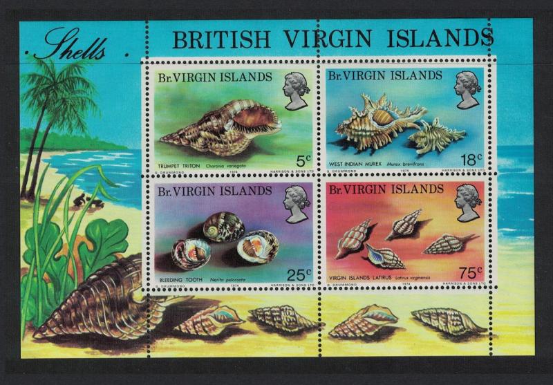 BVI Seashells MS SG#MS321