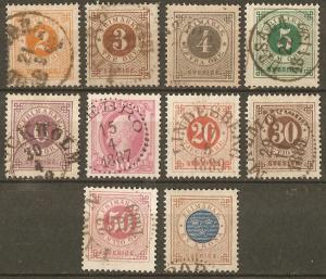 Sweden 40-49 Mi 29-37 Used VF 1886-91 SCV $110.00