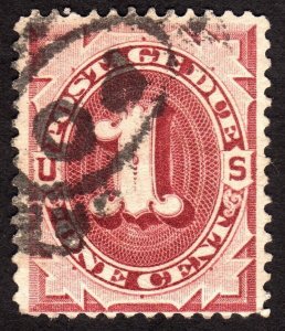 1891, US 1c, Postage Due, Used, Well centered, Sc J22
