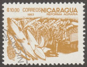 Nicaragua, stamp, Scott# 1305, used, single stamp, #1305