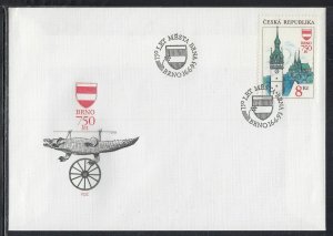 Czech Republic Scott 2885 FDC - Brno, 750th Anniv.