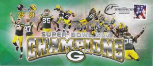 Green Bay Packers Super Bowl XLV Event Cover + Sighed Picture of Brett Farve