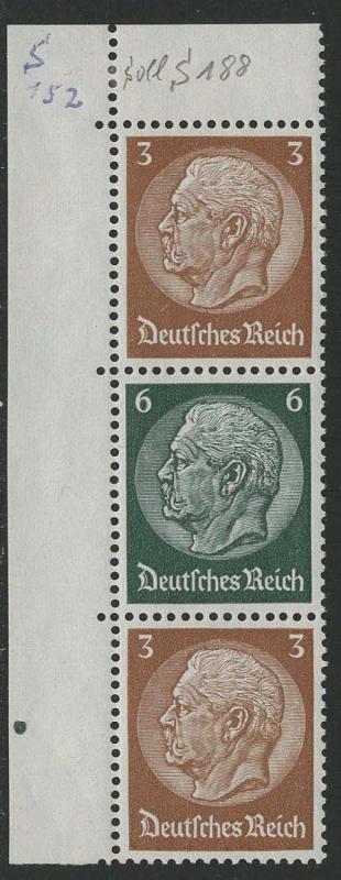 Germany Scott # 416 (2), 419, mint nh, se-tenant, Mi# S152